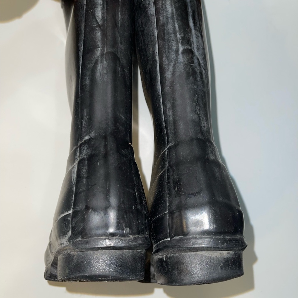 Hunter Rain Tall Boots Size 6 Black - Picture 5 of 6